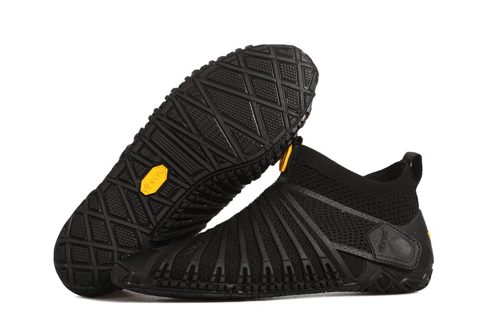 Vibram Furoshiki Mens Shoes - Black - Knit High - 62438-LHMV